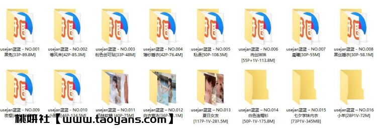 903、usejan蓝蓝 – 全套16期&随包视频[1.8G]