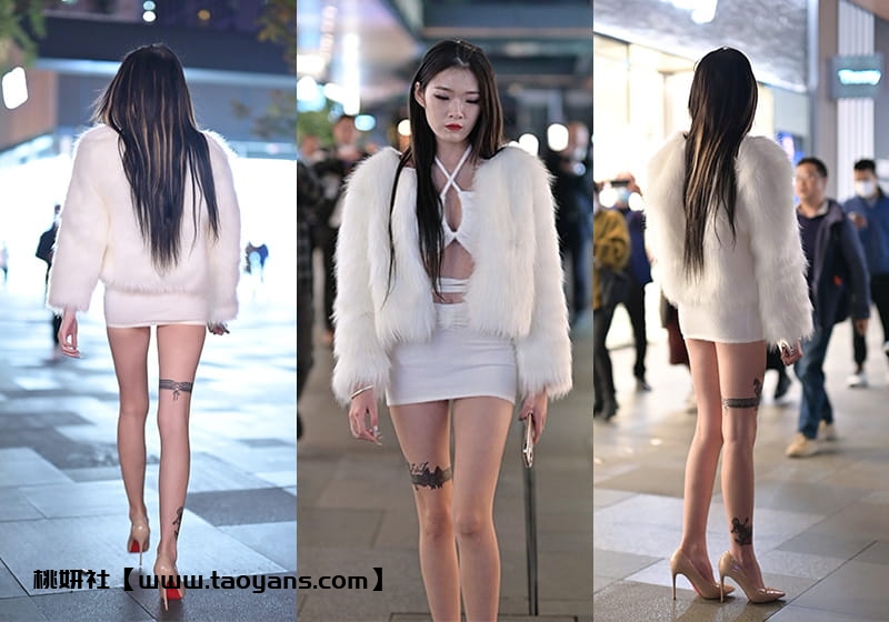 1111、[街拍]F221.菲菲白短裙[视频3.07G]