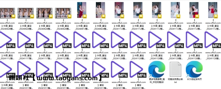 1228、抖音主播蒽宝无水剪辑合集[32v5.07G]